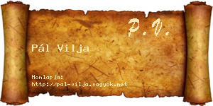 Pál Vilja névjegykártya